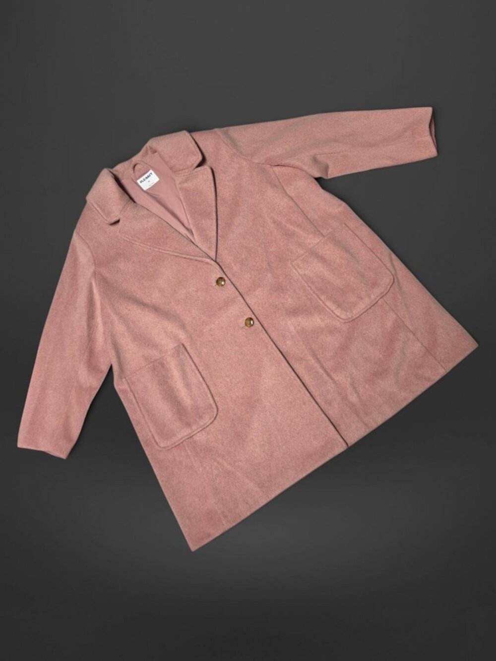Old Navy Pastel Pink Rose Soft Brushed Overcoat (Size 3X)
